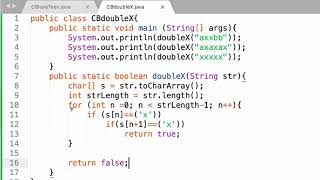 codingbat doubleX