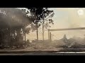 palisades fire video shows destruction debris covering pch usa today