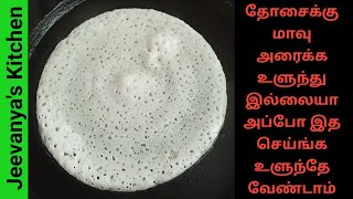 தேங்காய் இருந்தா இது போல தேங்காய் தோசை செய்ங்க/Coconut dosa recipe in Tamil/Jeevanya's Kitchen dosa