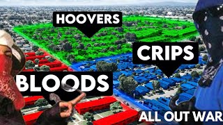 Los Angeles gang war, Mapped out