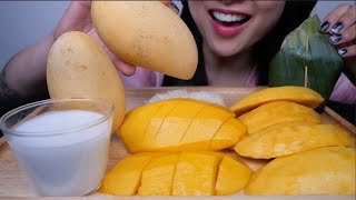 MANGO \u0026 STICKY RICE (ASMR EATING SOUNDS) NO TALKING | SAS-ASMR