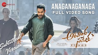 Anaganaganaga - Full Video Song | Aravindha Sametha | Jr. NTR, Pooja Hegde | Thaman S★ENG-SUB★