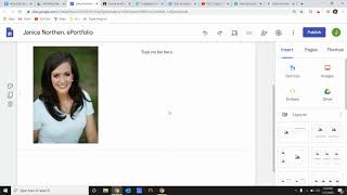 Create an ePortfolio in Google Sites
