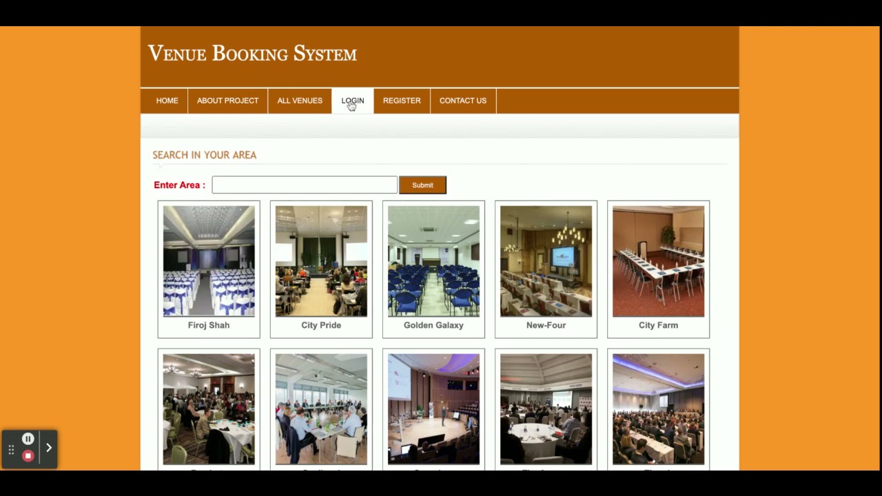 Venue Booking System Project On Php And Mysql Youtube