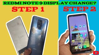 how to redmi note 9 display change?😇redmi note 9  का डिस्प्ले चेंज कैसे करते हैं।।#youtube #redmi