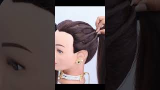 Easy Donut Bun Hairstyle Stylish Hairstyle #hairstyletutorial #shorts