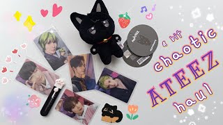 🏵️ хаотичная распаковка карт и мерча ATEEZ🏵️ open k-pop mail with me 💌