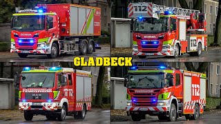 [NEUES SCANIA WLF] - EINSATZFAHRTEN der Feuerwehr GLADBECK | Hauptwache und FF Mitte!