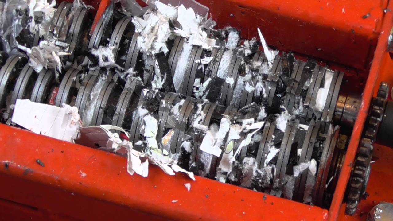 Paper Shredder Shredding Cd Dvd Diskette Data Storage Youtube