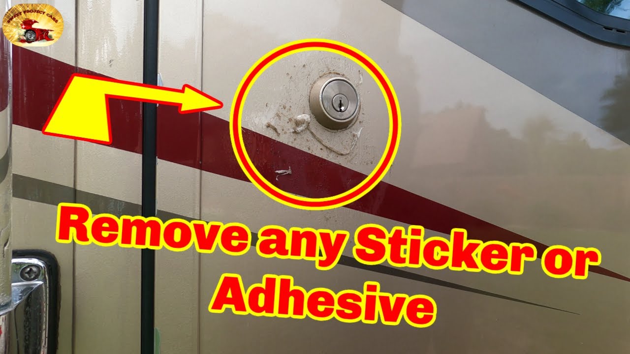 How To REMOVE Any Sticker Or ADHESIVE...FAST & EASY! - YouTube