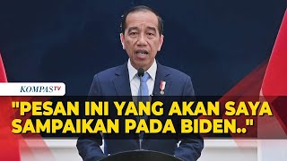 [FULL] Pesan Jokowi untuk Presiden AS Joe Biden Soal Israel Palestina Usai Hadiri KTT OKI