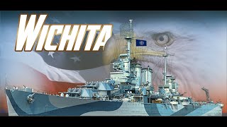 World of warships legends Wichita gameplay! Tips on how to play your heavy cruisers better