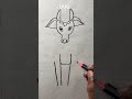 Simple cow drawing with pencil