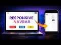 Build a Responsive Navbar | HTML CSS JavaScript Tutorial