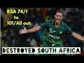 OMG!😱 South Africa 74/1 to 101/All out (Shoaib akhtar destroyed SA)