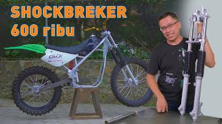 Bikin Motor Trail dengan Mesin Suzuki Satria FU - Chassis Jadi!