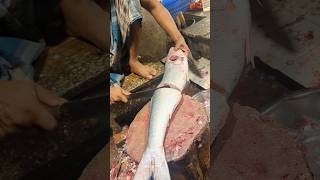 Amazing Rawas Fish Cutting Skills In Bangladesh Local Fish Market By Expert Cutter #shorts