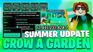 New Grow A Garden Script Dupe Pets Summer Update Pastebin Link Keyless