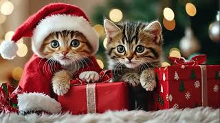 Cute Kittens Celebrate Christmas #cats #kitten #christmas #christmascarol