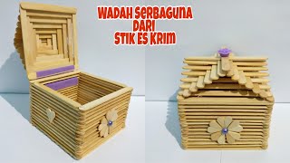 Kreasi dari Stik Es Krim | Ide Kreatif wadah Serbaguna dari stik Es Krim | Popsicle stick craft idea
