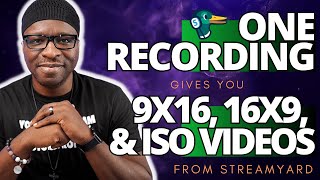 How to get ISO Video (Vertical \u0026 Wide) in one StreamYard Recording