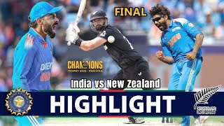 Highlights | India Vs New Zealand | Icc Champion Trophy 2025 Match Highlights | Ind Vs Nz