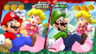 New Super Mario Bros. U Deluxe + New Super Luigi U ⁴ᴷ Full Game (All Star Coins) 2-Player