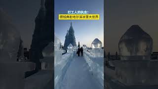 #哈尔滨冰雪大世界 #雪地里撒欢 #哈尔滨国际冰雪节现场氛围感拉满 i 谁想去，报名！