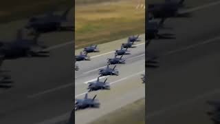 🔥A formation of 48 F 35As & 12 F 16s at Eielson AFB #shorts
