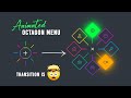 Animated Radial Octagon Menu using Html CSS & Vanilla JavaScript