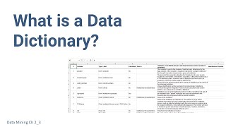 What is a Data Dictionary?