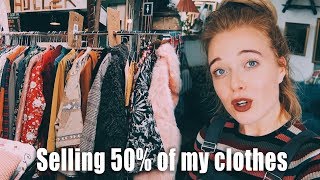 Big wardrobe declutter - I sold 50% of my clothes at a market