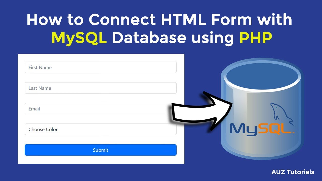 How To Save HTML Form Data Into MySQL Database Using PHP In Simple Way ...