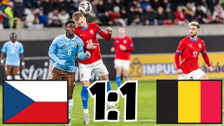 ČESKO VS BELGIE U21 BARÁŽ O EURO 2025 2.ZÁPAS