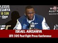 Israel Adesanya reflects on loss to Dricus Du Plessis “It sucks to lose” | UFC 305