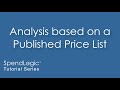 SpendLogic Tutorial - Published Price List