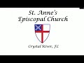 June 30, 2024, 6th Sunday After Pentecost, St. Anne's Episcopal Church, Crystal River, FL.