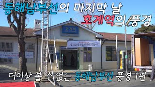 [4K Donghae Nambu Line] The last day of 'Donghae Nambu Line, Hogye Station'