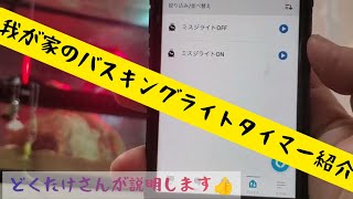 我が家で使っているバスキングライトのタイマー