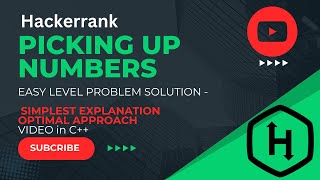 🔥 HackerRank Picking Numbers Solution in C++ | Optimal Approach Explained! 🚀