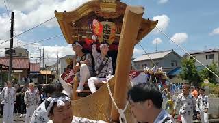 東條町 船型地車 駐車場出発 令和６年７月２７日(土)