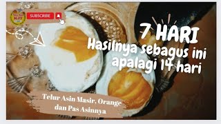 Membuat Telur Asin singkat, Hasilnya Memuaskan