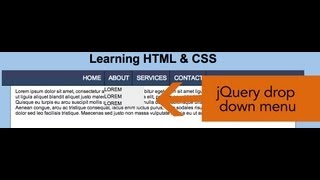 Learning jQuery: Drop down menu
