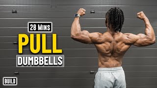 27 Mins Dumbbell Back Biceps Workout Build Muscle 21