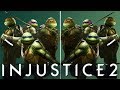 INJUSTICE 2 - ALL TMNT MIRROR MATCH DIALOGUES! (Leo, Raph, Mikey & Don)