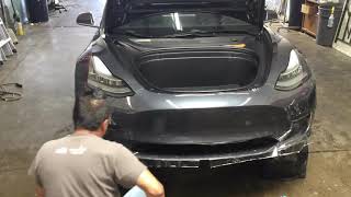 2018 Tesla Model 3 SunTek PPF bumper install