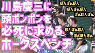 川島慶三が気付くまで頭ぽんぽんをやめないホークスベンチ【ホークス】