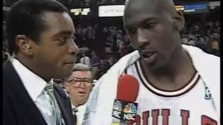 Michael Jordan (33 7 13) 1991 Finals Gm 2 vs. Lakers The Famous Midair Hand Switch