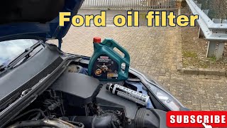 how to change ford engine oil \u0026 oil filter \u0026 spark plug|ford focus spark plugs and oil filter change