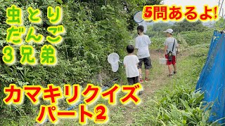 【カマキリクイズ後半】カマキリをさがせ!!パート2 5問の問題をみんなで当てよう!!